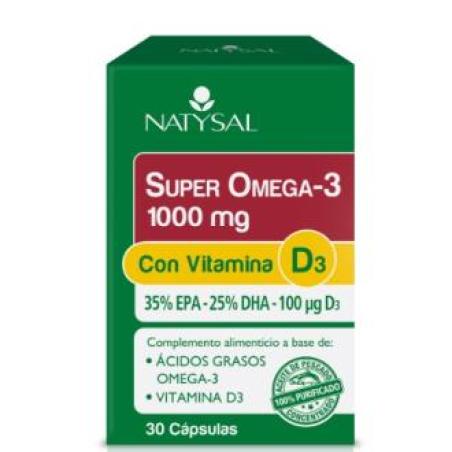 SUPER OMEGA 3 1000mg con vitamina D3 30cap.