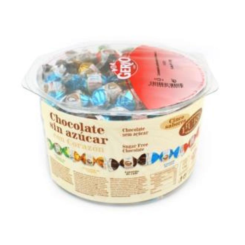 BOMBONES CORAZON 5 sabores bote 1kg. S/A