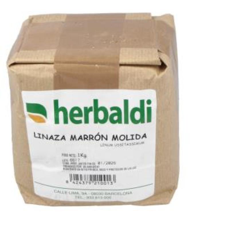 SEMILLAS DE LINO MARRON molido 1kg.