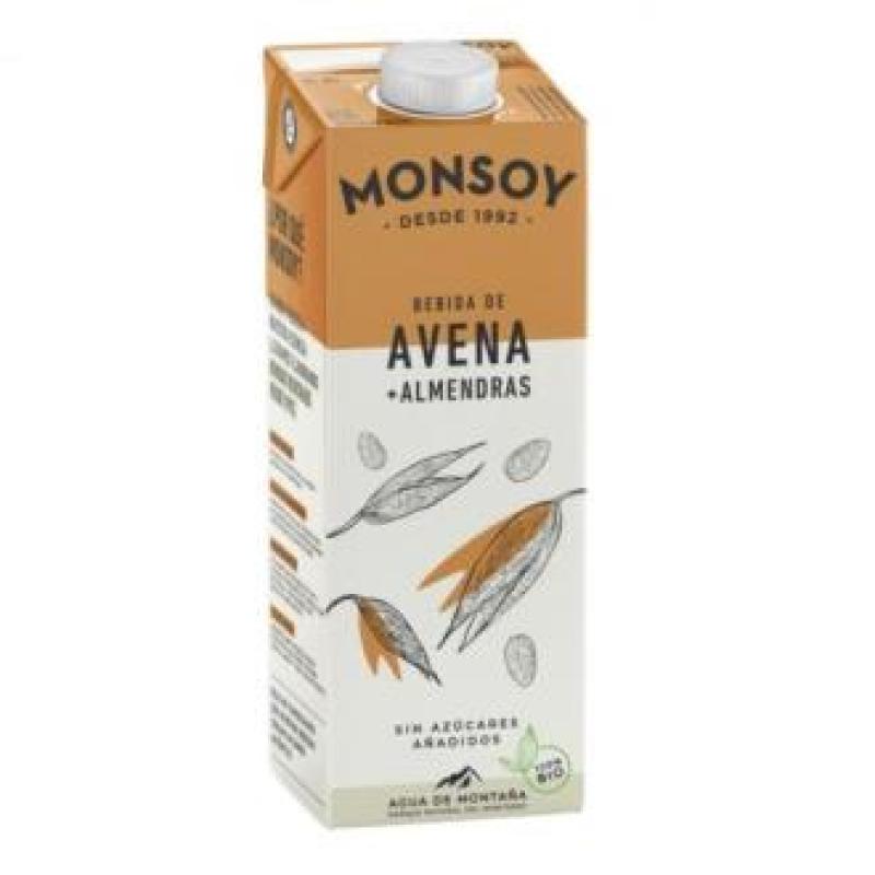 BEBIDA VEGETAL DE ALMENDRAS con avena 1lt 6uds.BIO