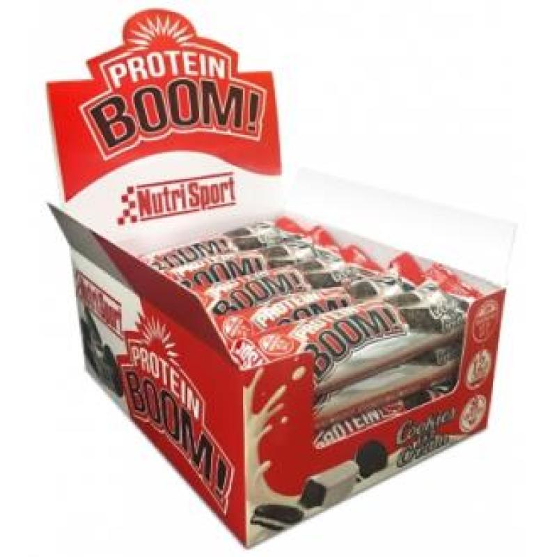 PROTEIN BOOM barritas cookies and cream 24ud.