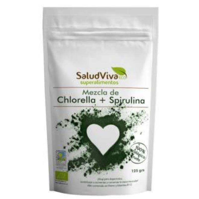 CHLORELLA Y ESPIRULINA mezcla en polvo 125gr. BIO