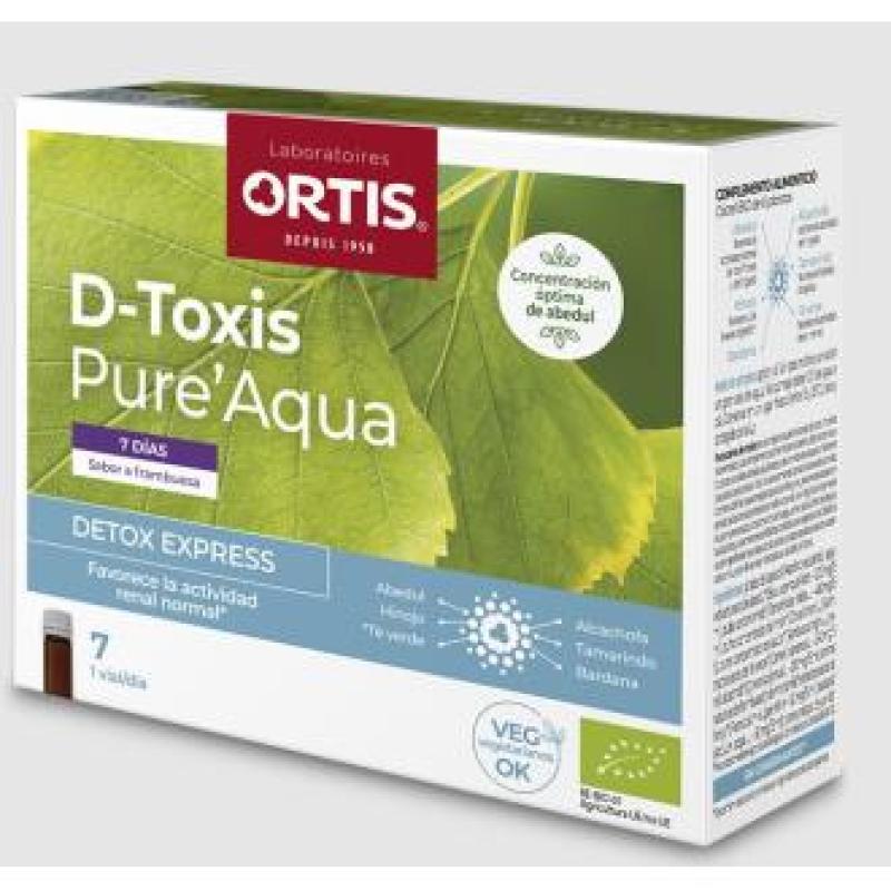 D-TOXIS PURE AQUA frambuesa 7x15ml. BIO