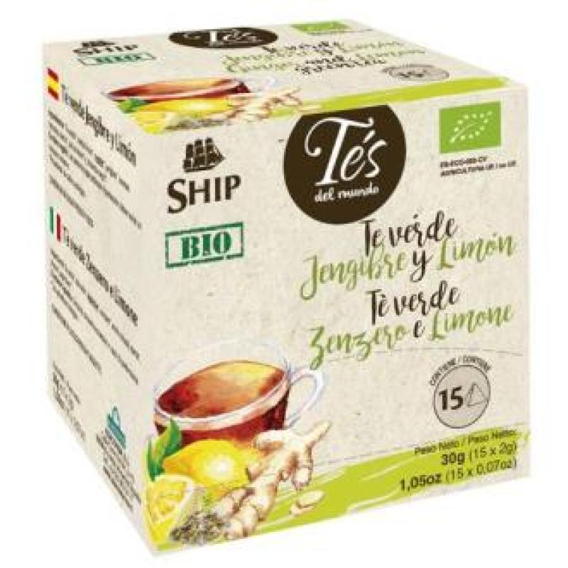 TE VERDE JENGIBRE LIMON  infusion 15piramides