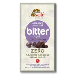 CHOCOLATE NEGRO 72% con açai y stevia 100gr. S/A