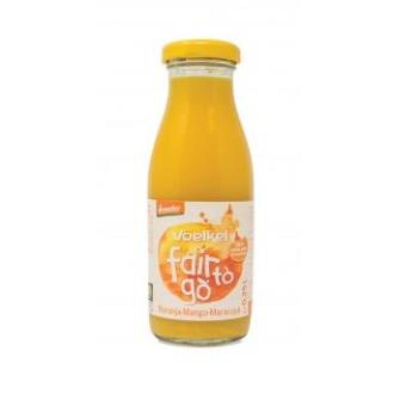 ZUMO DE NARANJA MANGO Y FRUTAS PASION 250ml. BIO